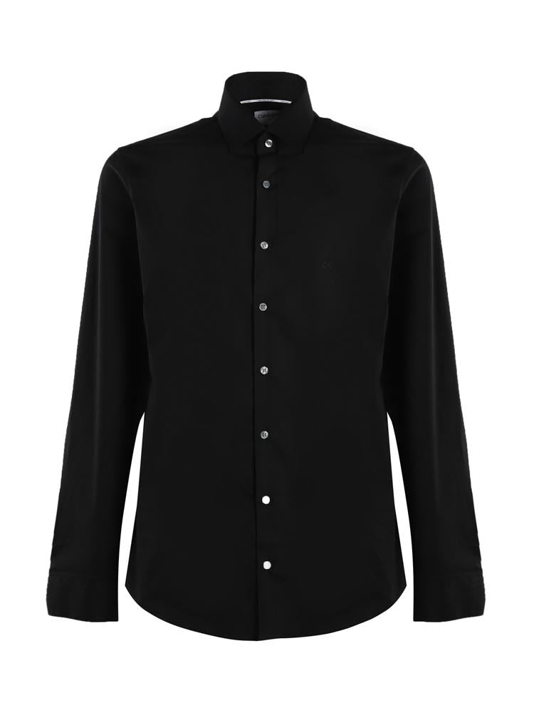 Camicia aderente in popeline elasticizzato K10K108229 -0GN CALVIN KLEIN 