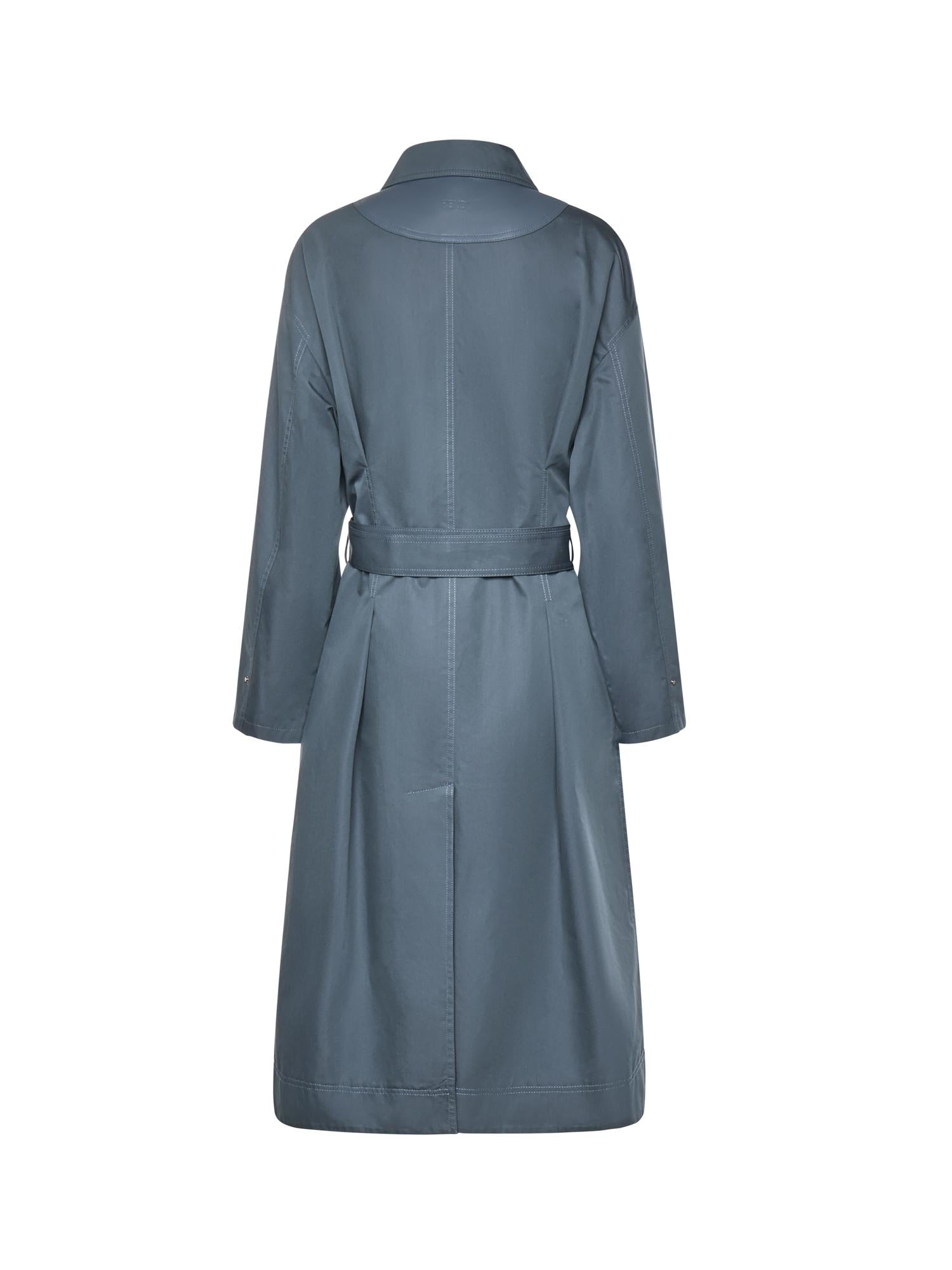 Trench midi in gabardine di cotone FF6176 AW7DF1UKD FENDI 