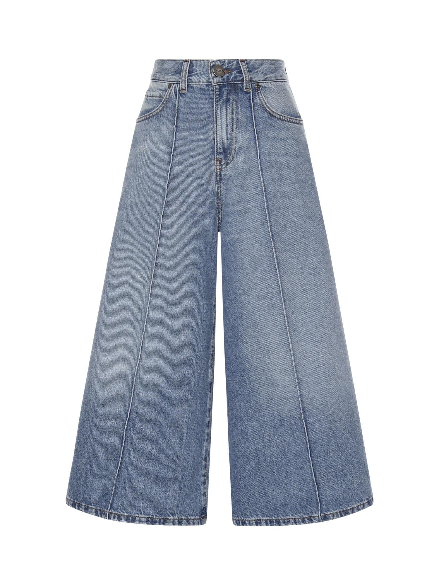 Bermuda wide leg in denim 104646 A32QPJD PINKO 
