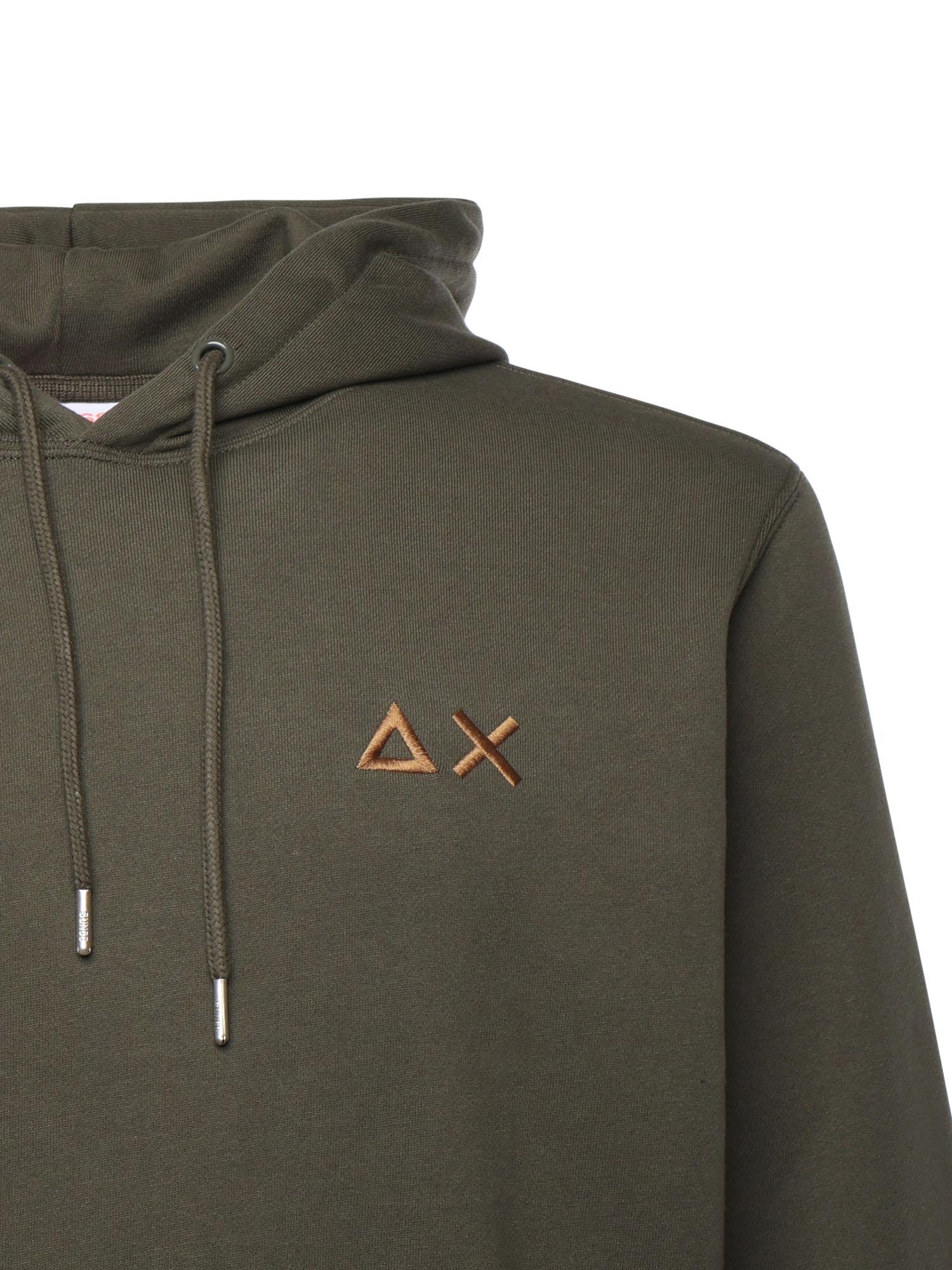 Felpa in cotone con logo<BR/> F45104 74 SUN 68 