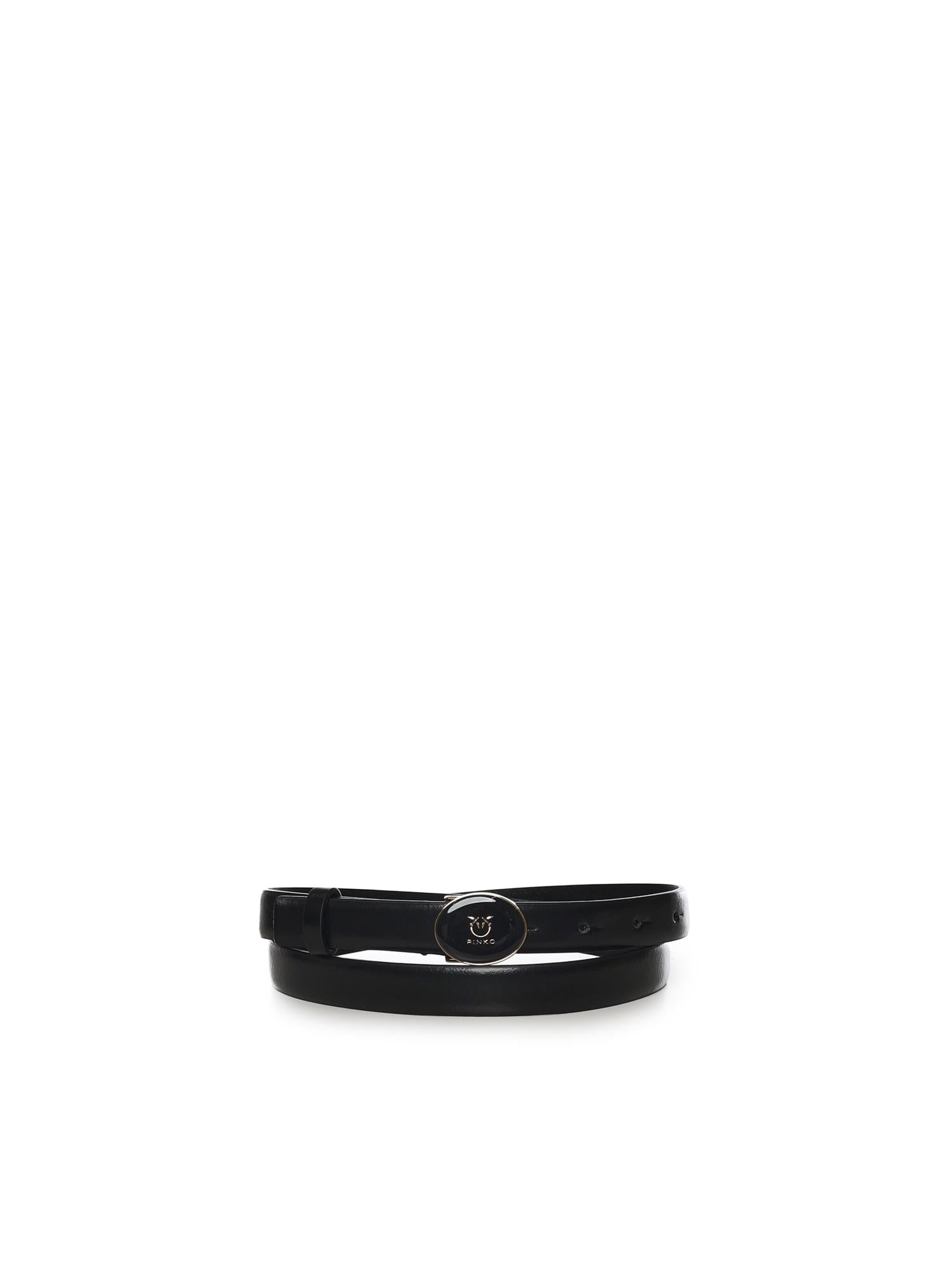 Cintura con logo Love Birds in pelle 105466 A2QLZ99L PINKO 