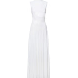 Abito con cut-out in maglia di seta<BR/> AA9R2800K061B 000 ALAIA 
