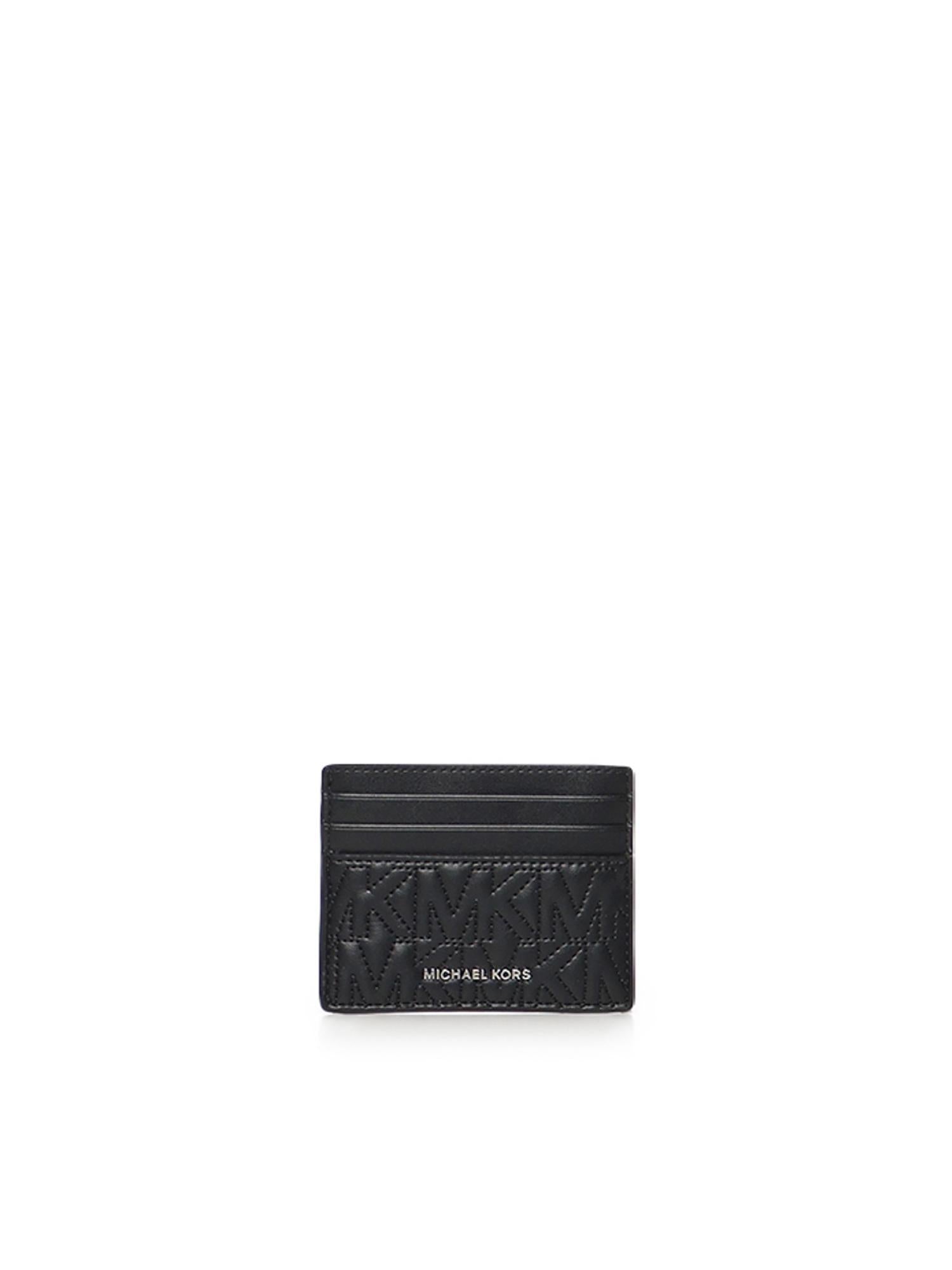 Portacarte Hudson trapuntato con logo 39R6SHDD2L 001 MICHAEL MICHAEL KORS 