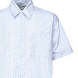 Camicia check in cotone SH002002 BLU BONSAI 