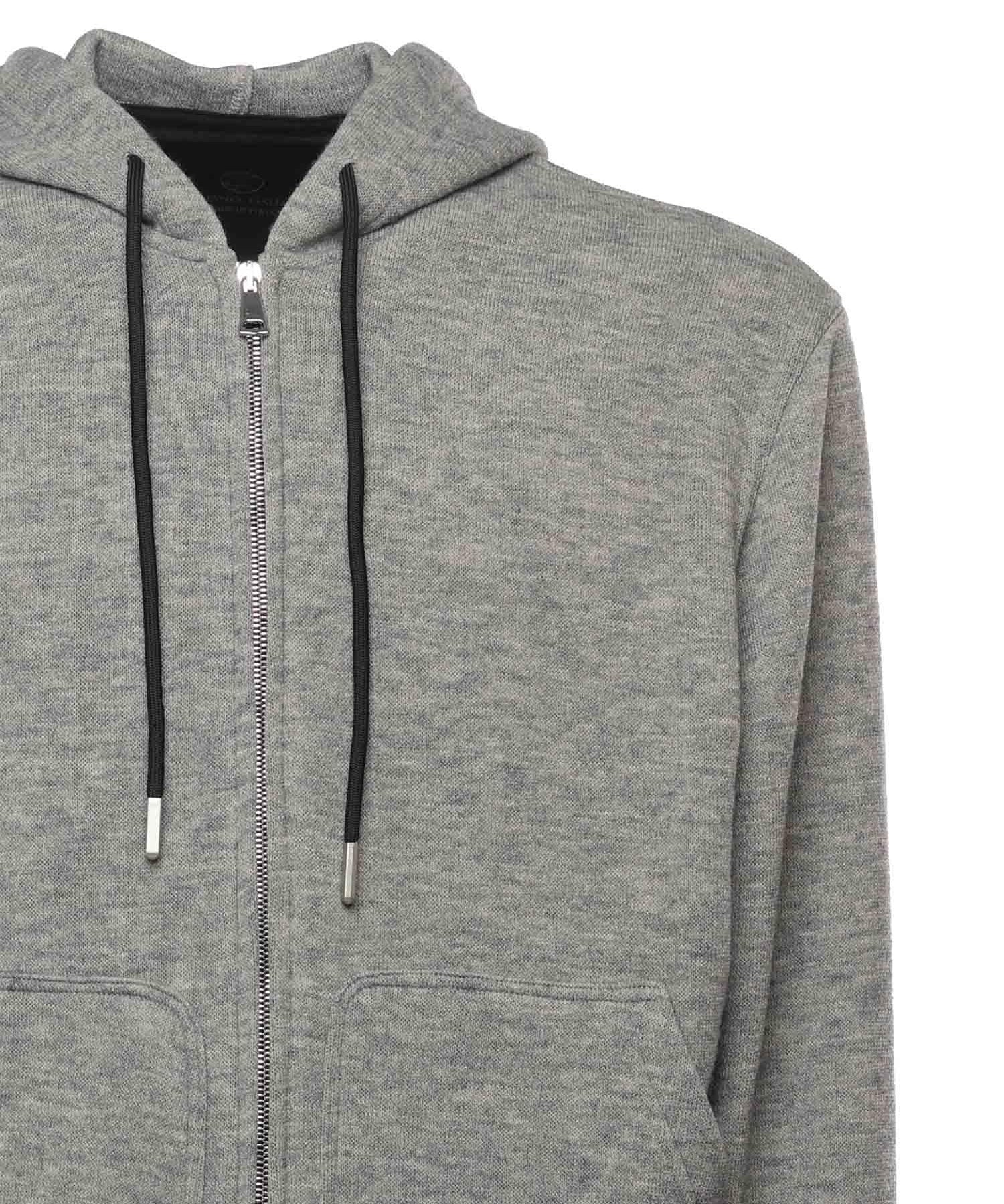 Felpa con zip GUETTA GRIGIO GIULIANO GALIANO 