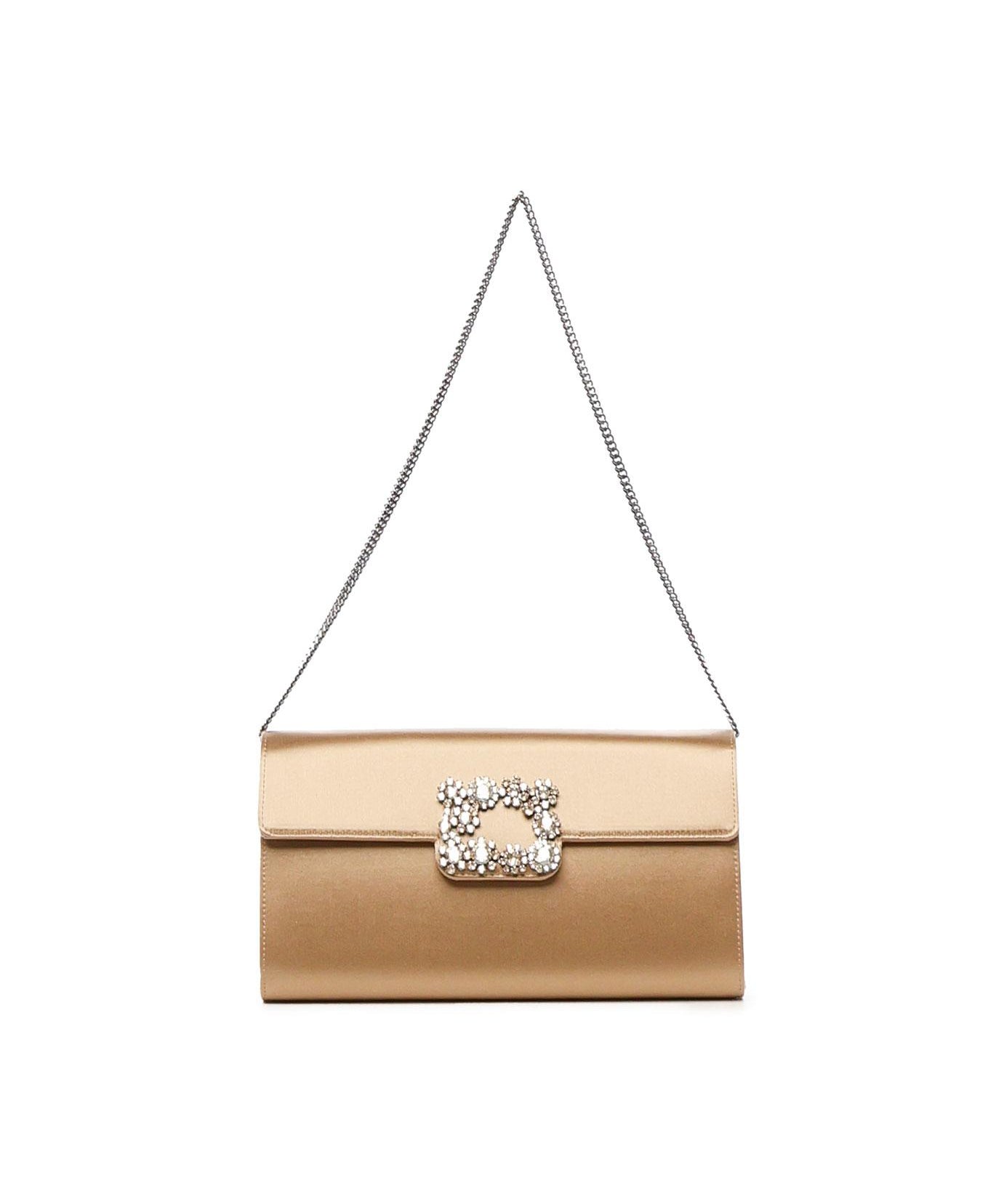 Pochette Efflorescence in raso RBWAMFD0207RS0 C603 ROGER VIVIER 