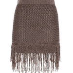 Minigonna in maglia con frange 106960 A3CII69 PINKO 