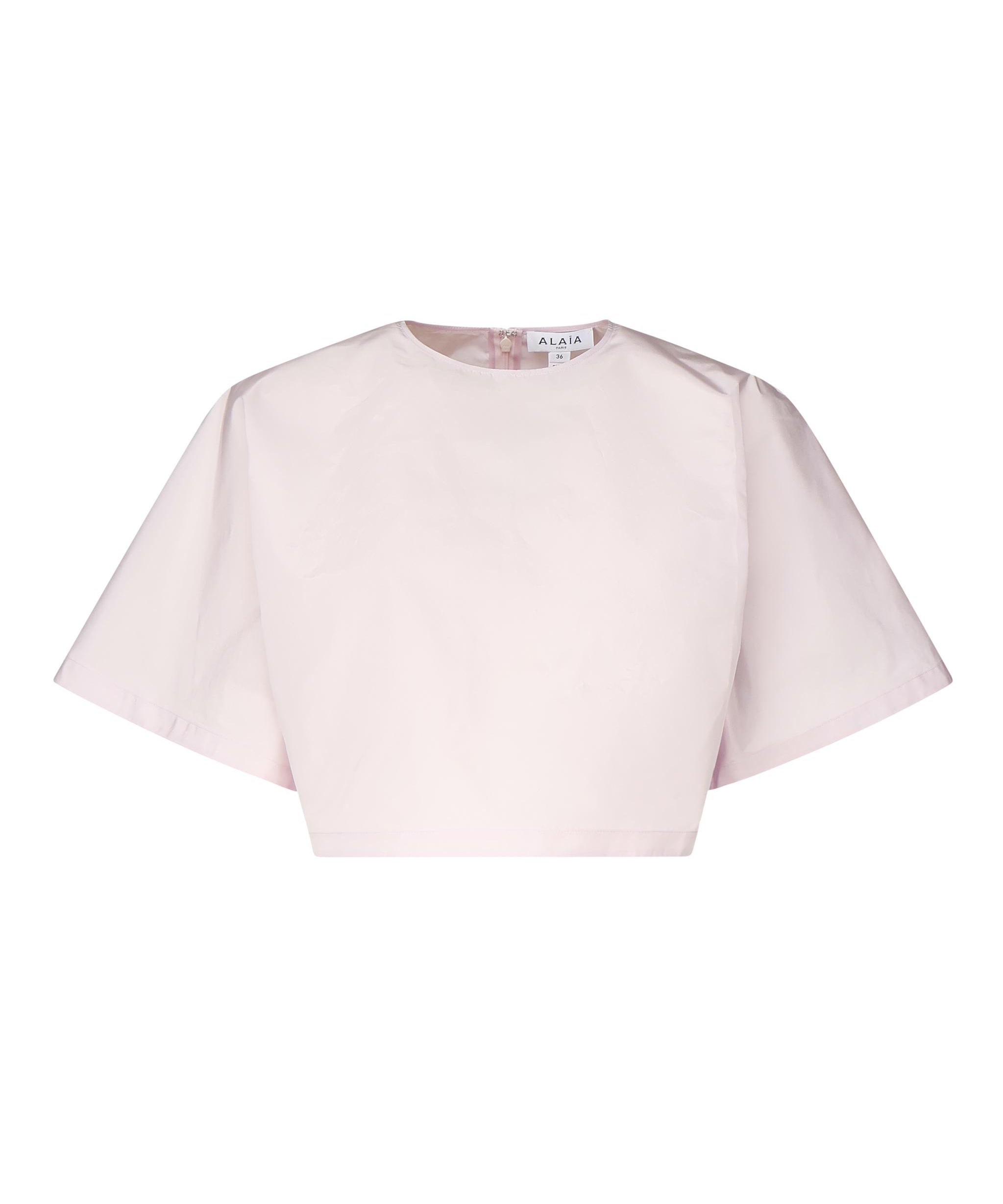 T-shirt in taffetà AA9H1193W039A 416 ALAIA 