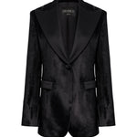 Blazer monopetto in velluto DJ863 VS0040D999 DONDUP 
