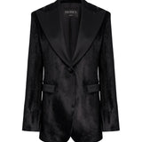 Blazer monopetto in velluto DJ863 VS0040D999 DONDUP 