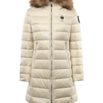 Piumino lungo con pelliccia Kristin 25WBLDK03103 006047907GG BLAUER 