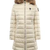 Piumino lungo con pelliccia Kristin 25WBLDK03103 006047907GG BLAUER 