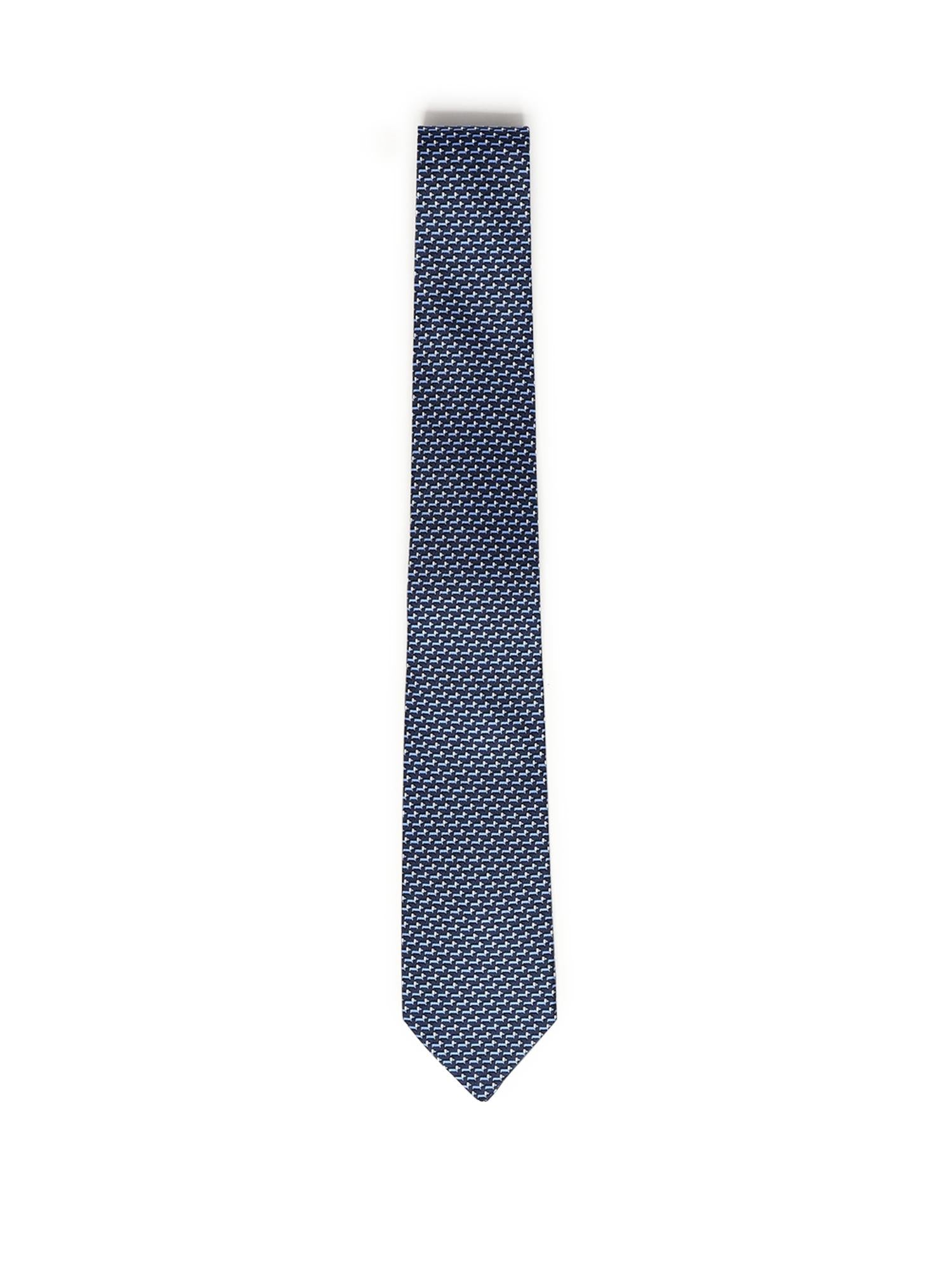 Cravatta in seta con stampa 351311 788885002 FERRAGAMO 