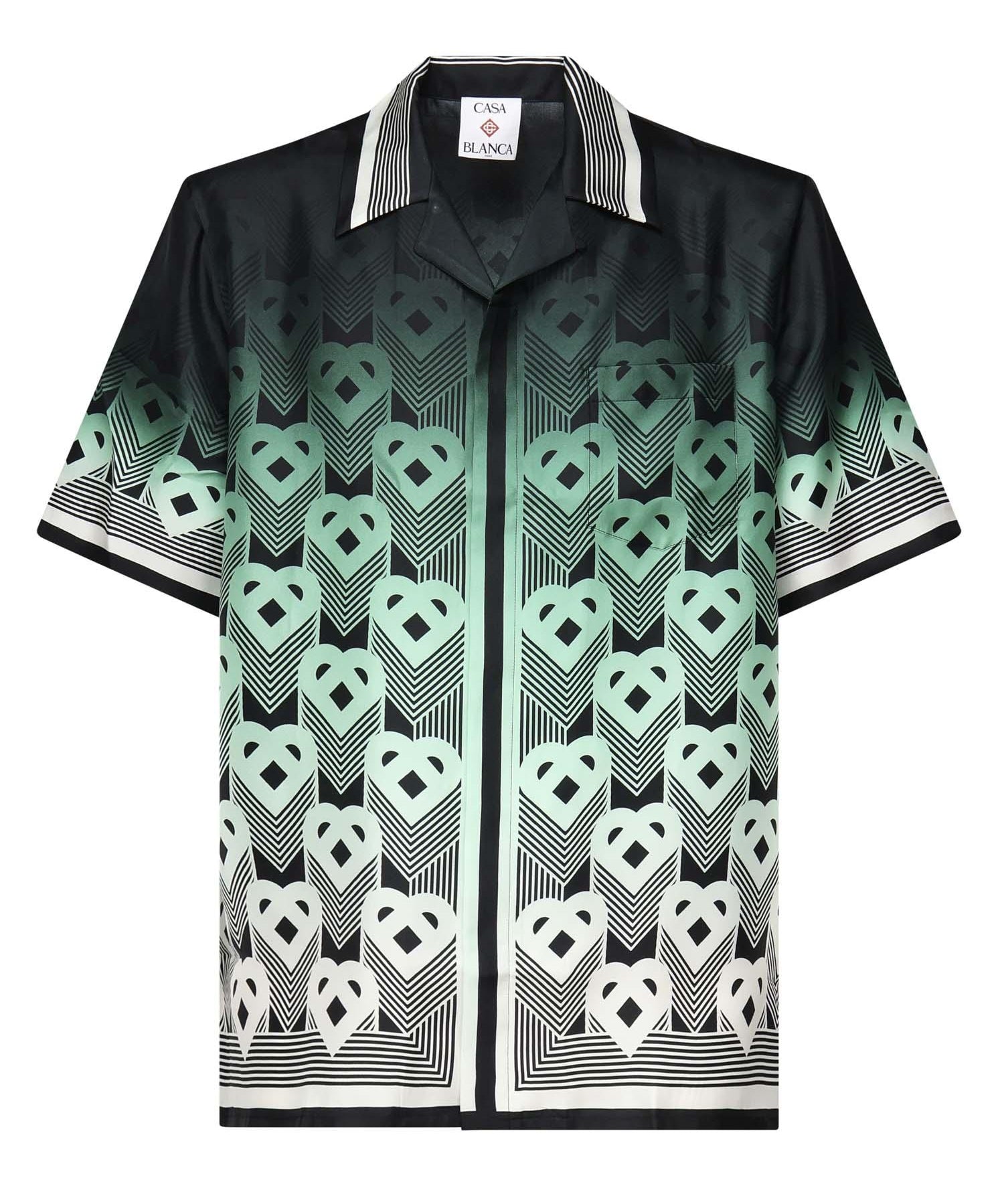 Camicia con monogram sfumato in seta MPF25SH00304  CASABLANCA 