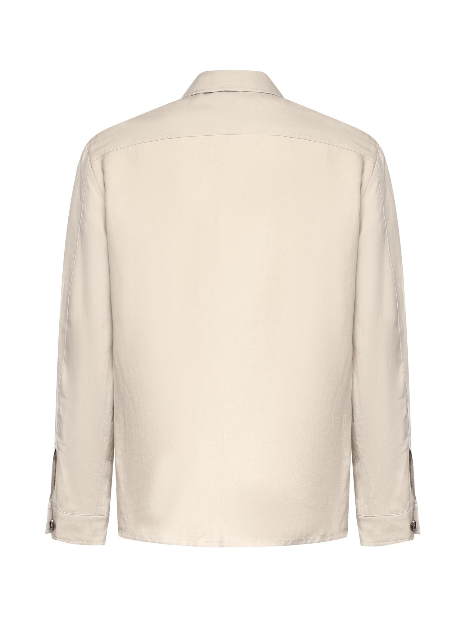 Overshirt in lyocell e lino M75GIAK08TES0M116 02 ELEVENTY 