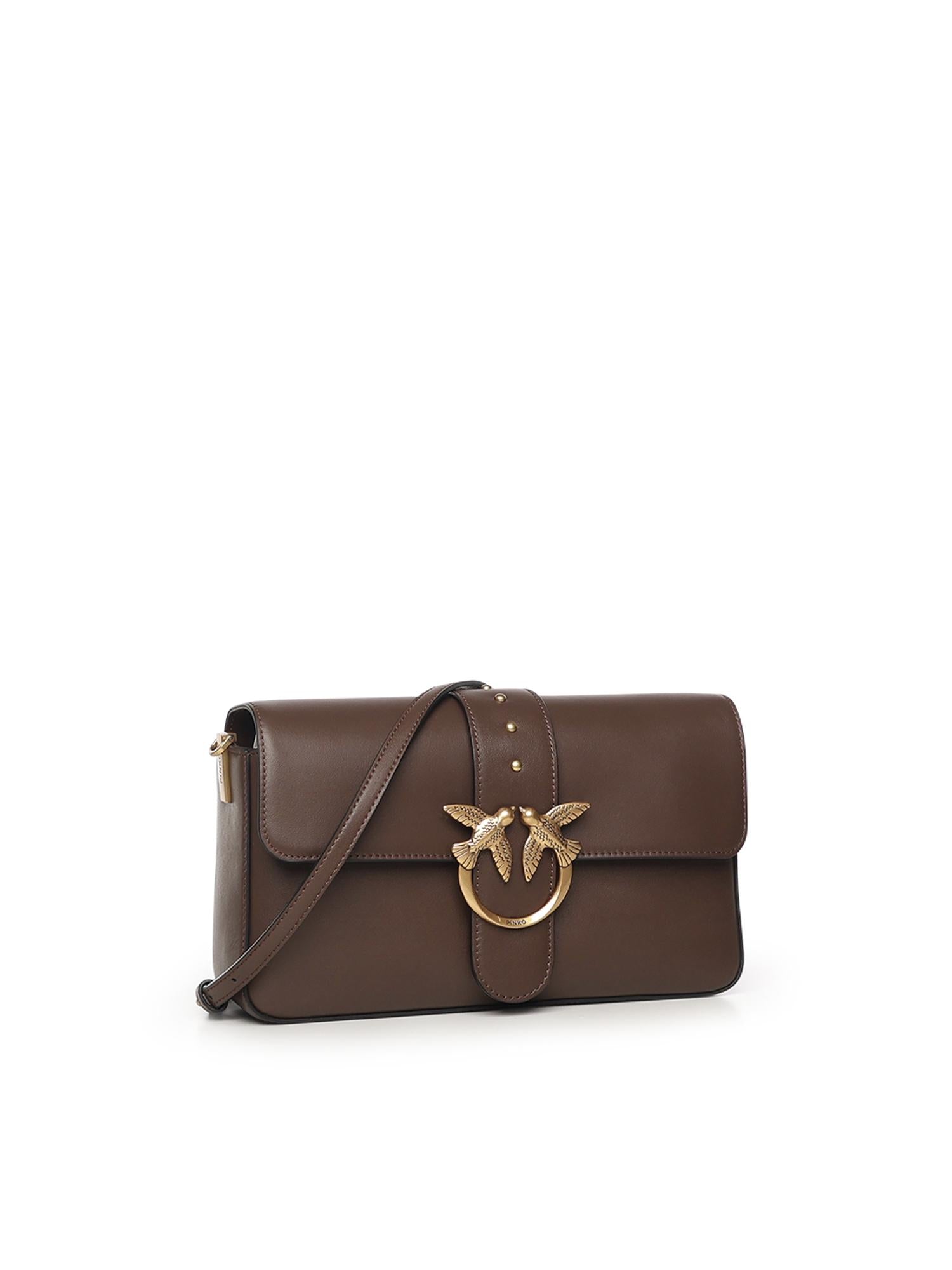 Borsa a spalla Love Bag grande in pelle 104524 A0QOL74Q PINKO 