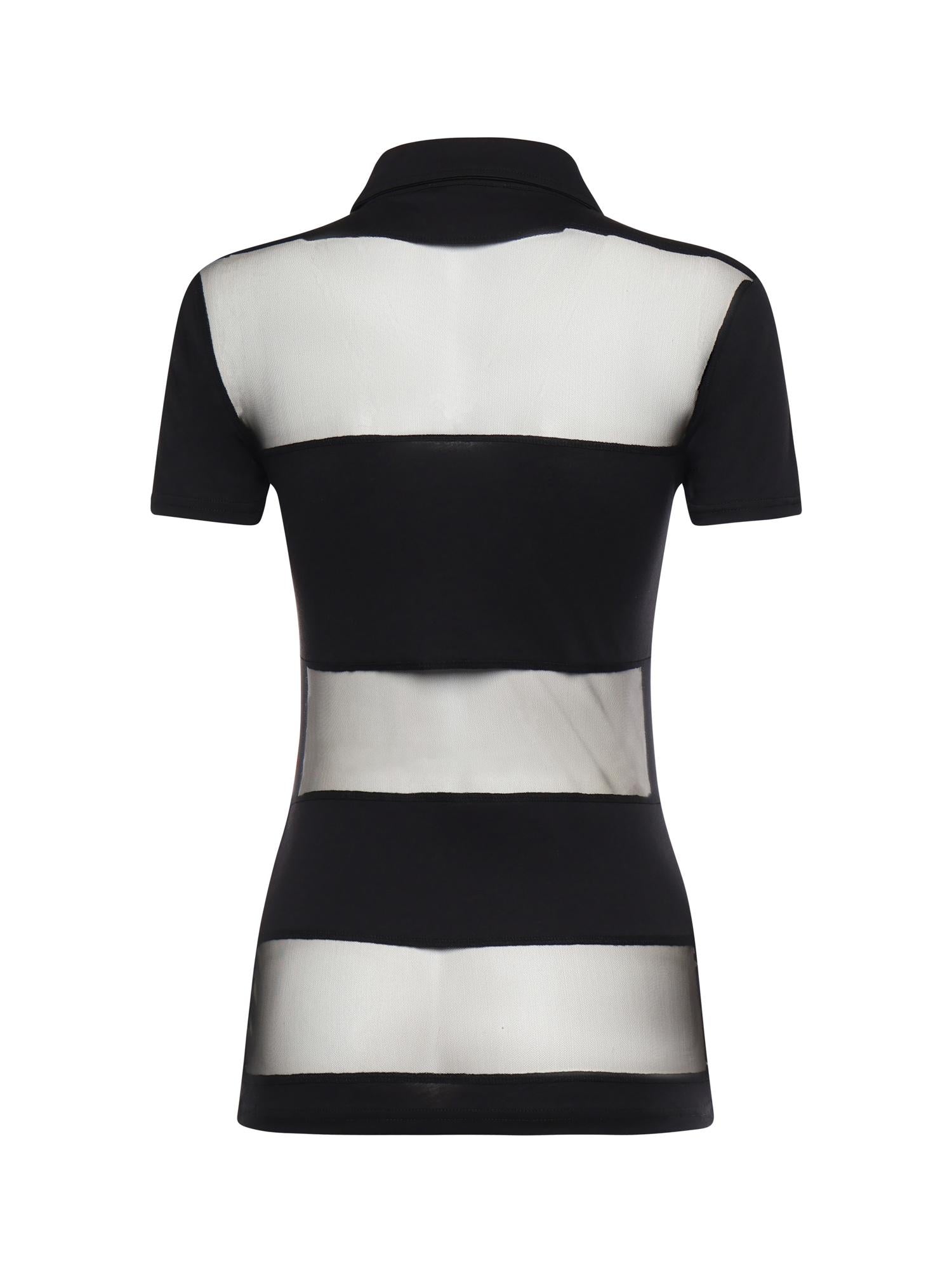 Polo a righe COPJS115F5028 BLACK COPERNI 