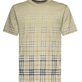 T-shirt in cotone Check sfumato 8119023 C4053 BURBERRY 