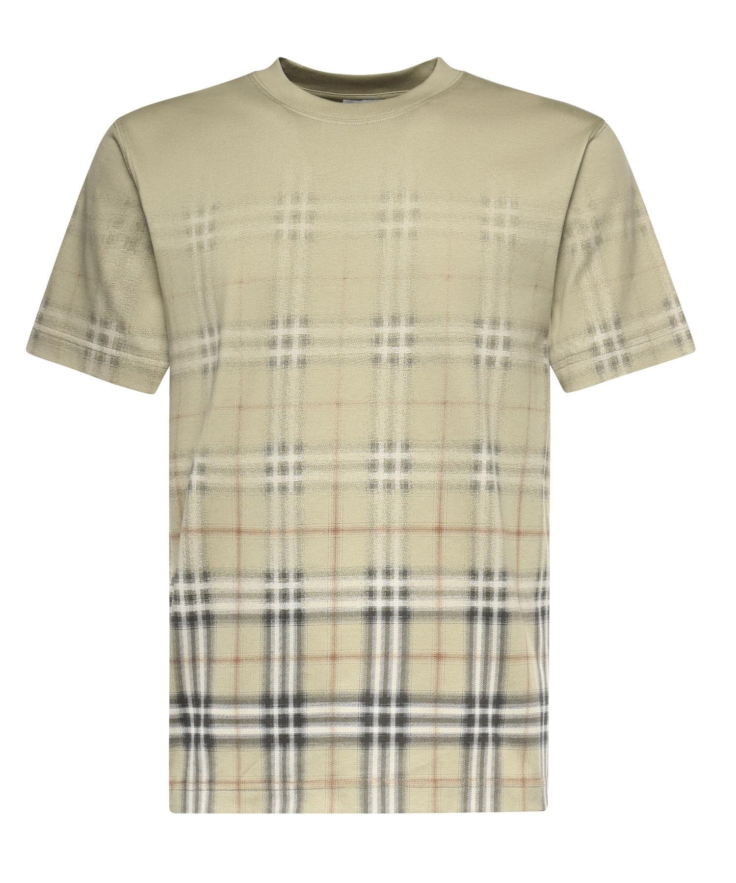 T-shirt in cotone Check sfumato 8119023 C4053 BURBERRY 