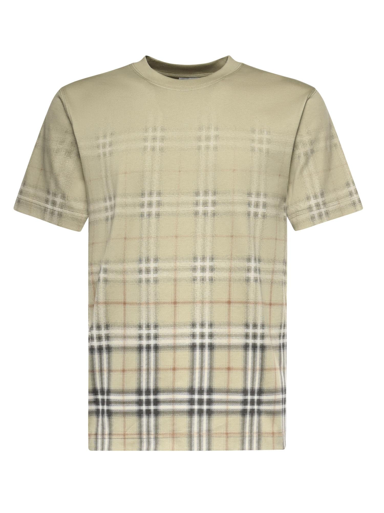 T-shirt in cotone Check sfumato 8119023 C4053 BURBERRY 