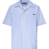 Camicia hawaii in popeline rigato G5OL6T FR513S8052 DOLCE & GABBANA 