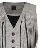 Gilet con frange 106965 A3ASZZ2 PINKO 
