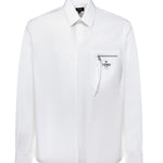 Camicia in cotone con logo FS1098 AN08F0QA0 FENDI 