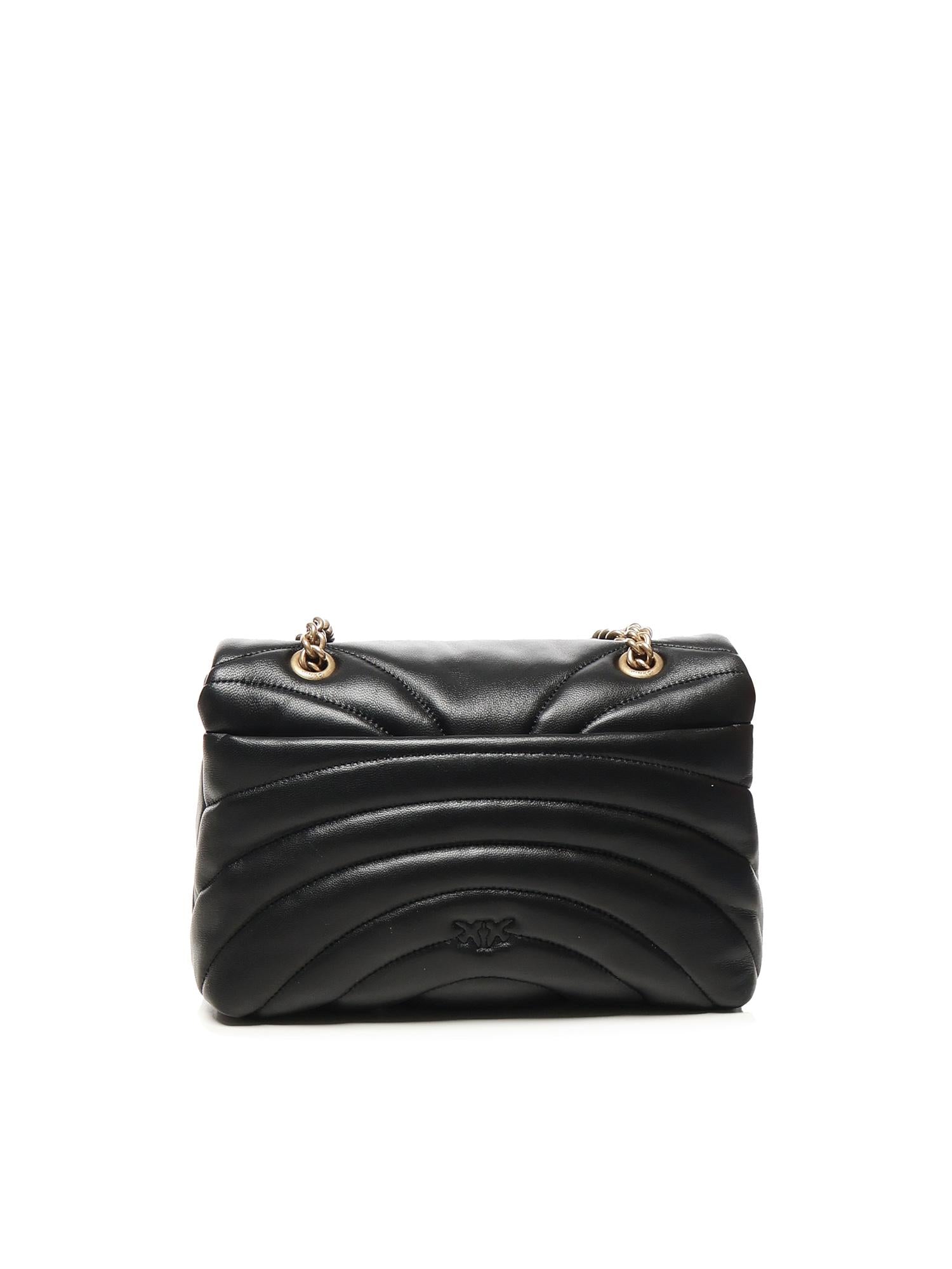 Borsa a tracolla Love Bag Puff in pelle 100038 A1EXZ99Q PINKO 