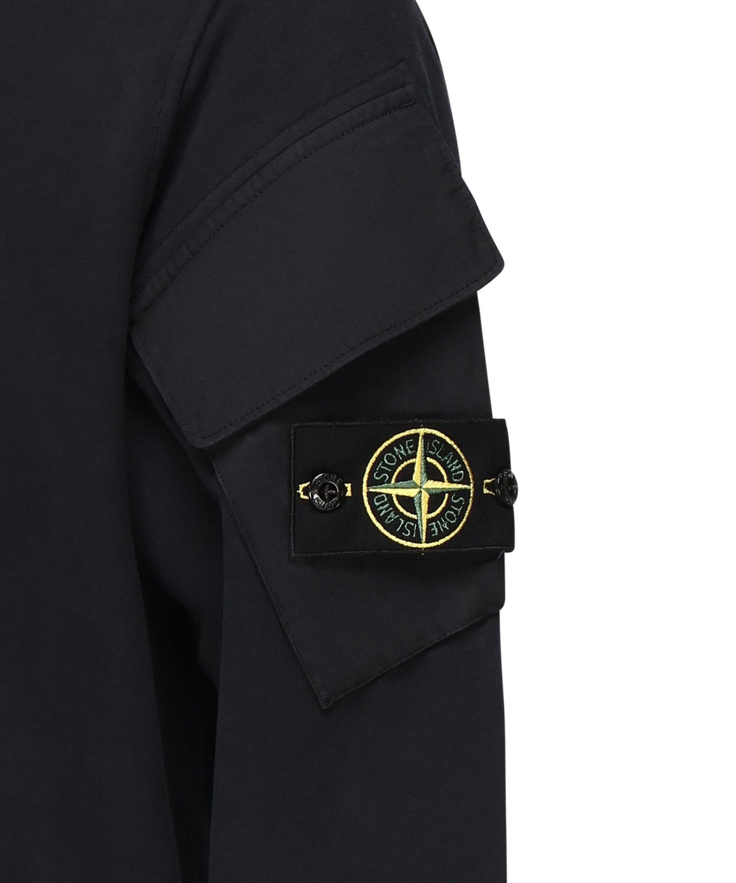 Felpa girocollo con tasche sulle maniche<BR/> K2S156100008 S0A20V0020 STONE ISLAND 