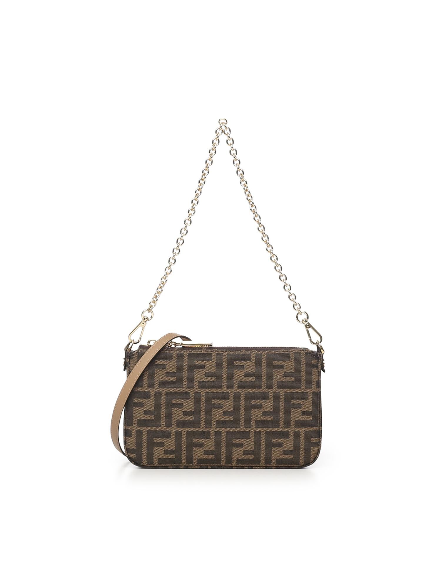 Pouch Baguette FF Jacquard 8BS073 AD23F1GE3 FENDI 