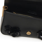 Borsa a spalla Baby Love Bag Slouchy in pelle con fiori gioiello 105353 A2WGZ99Q PINKO 