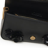 Borsa a spalla Baby Love Bag Slouchy in pelle con fiori gioiello 105353 A2WGZ99Q PINKO 