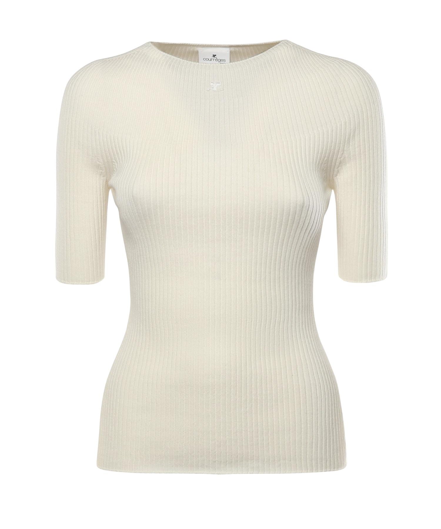 Maglione Solar a costine 125MPU130FI0049 0001 COURREGES 