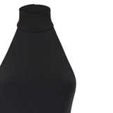 Abito lungo con scollo all'americana COPR238F5022 BLK COPERNI 