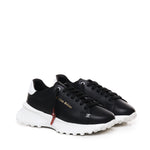 Sneakers raptor 1 in pelle<BR/> RAPTOR1 NAPPABLACK/WHITE GIULIANO GALIANO 