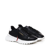 Sneakers raptor 1 in pelle<BR/> RAPTOR1 NAPPABLACK/WHITE GIULIANO GALIANO 