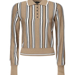 Maglia stile polo a righe 105809 A2UOL4Z PINKO 