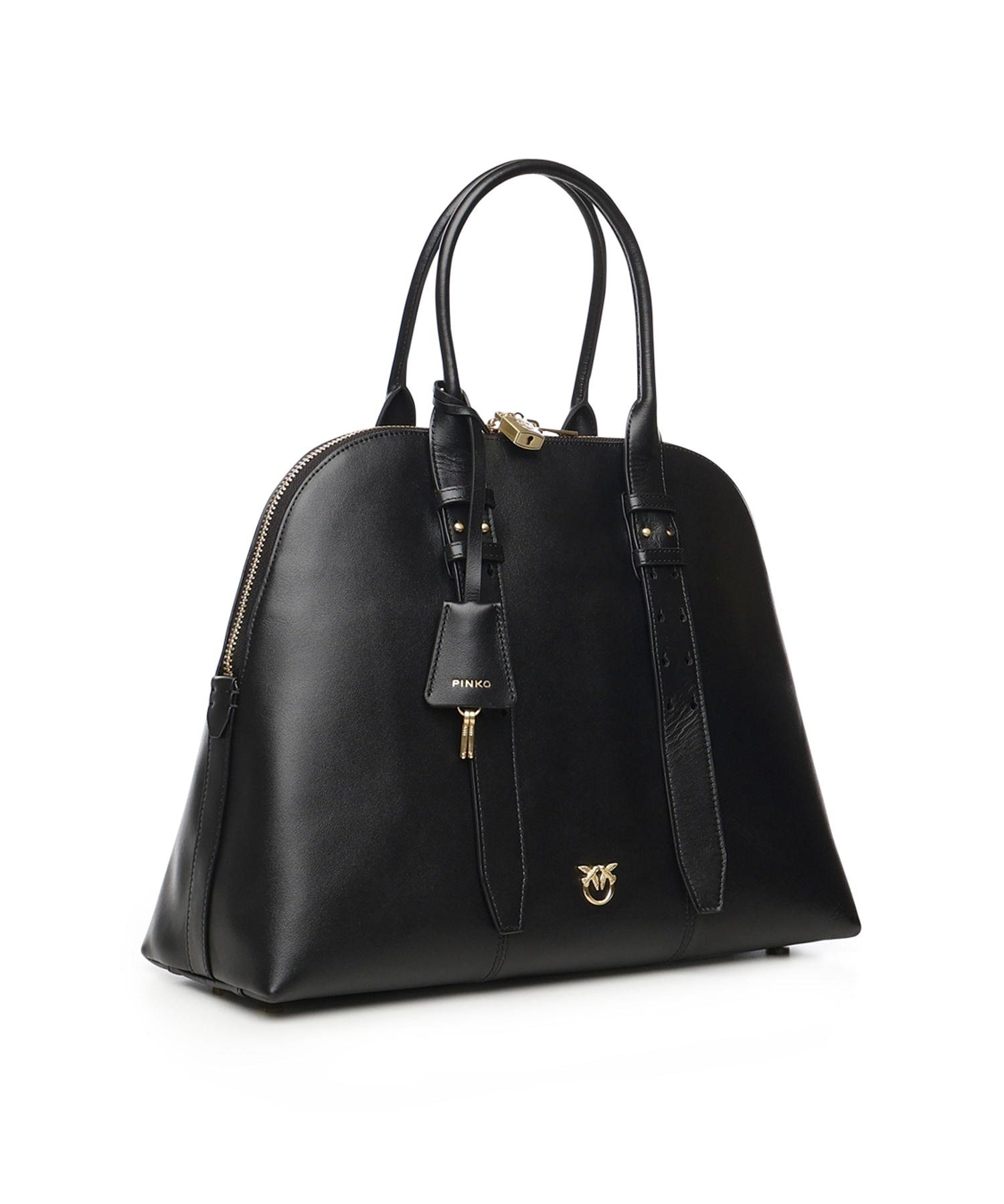 Borsa bowling a mano Escape Bag maxi in pelle<BR/> 105172 A0QOZ99V PINKO 