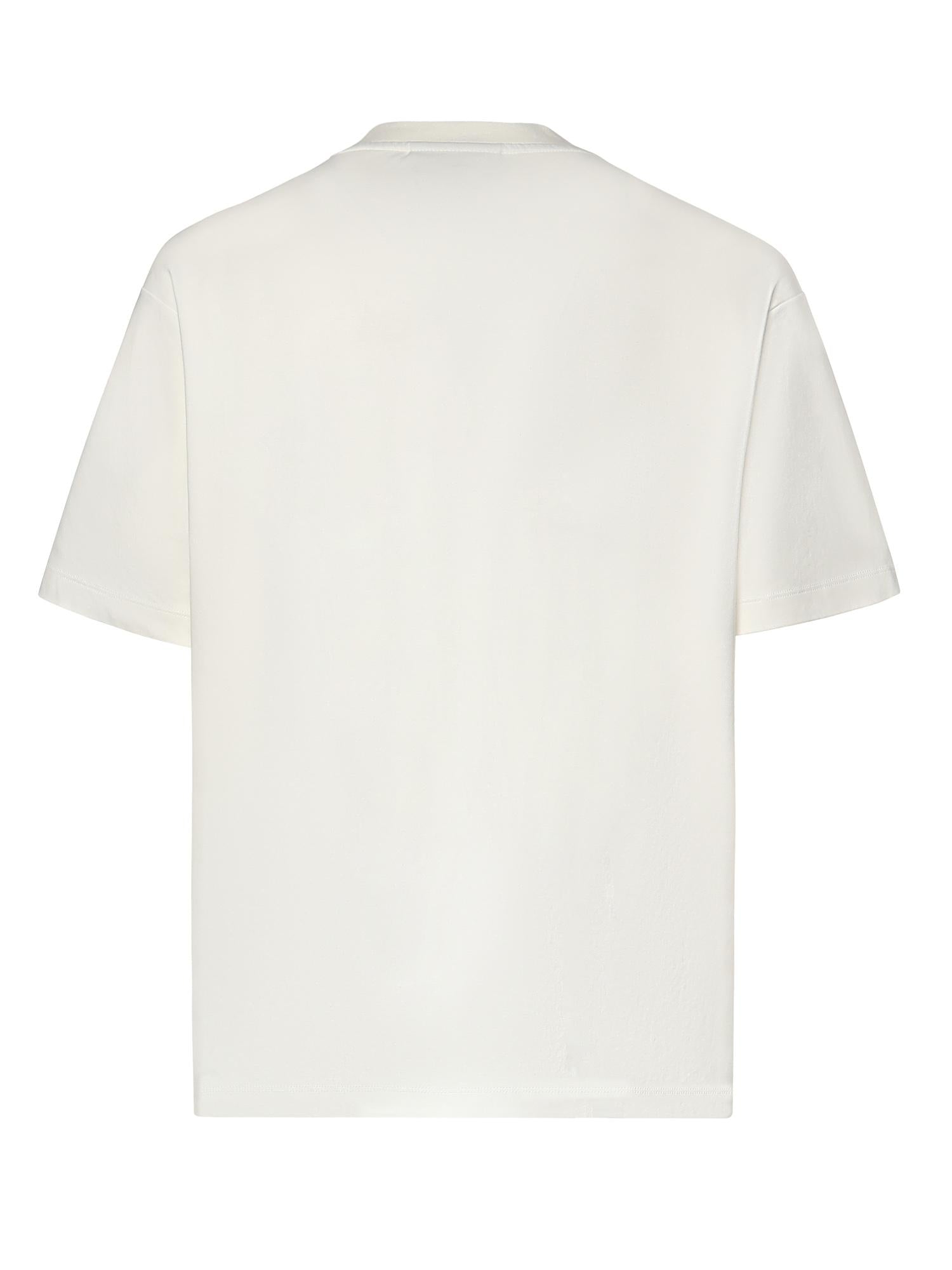 T-shirt Fleuriste in cotone KTS310CO002 OW Drôle de Monsieur 