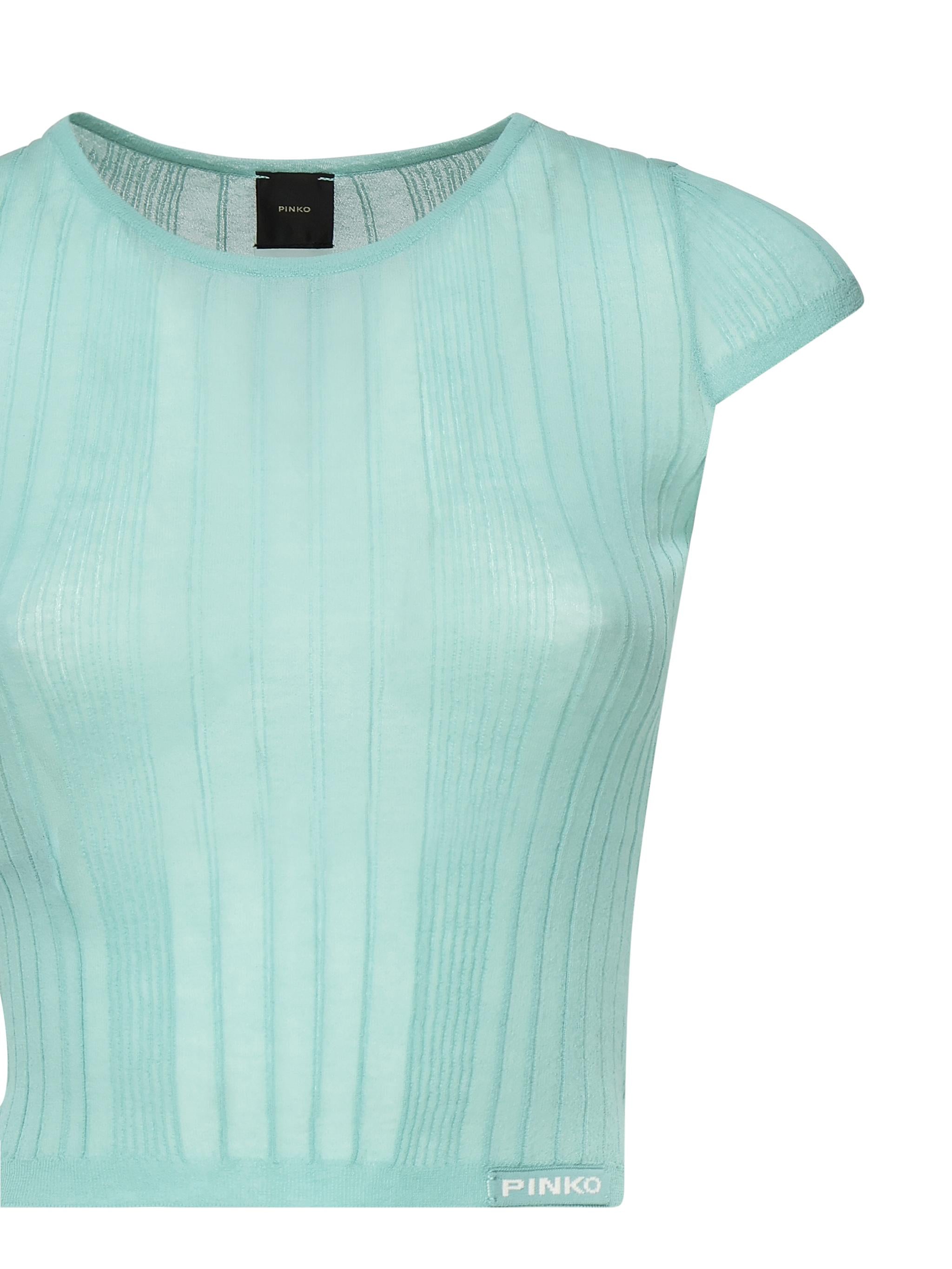Maglia Tambora a costine 104773 A1NDT65 PINKO 