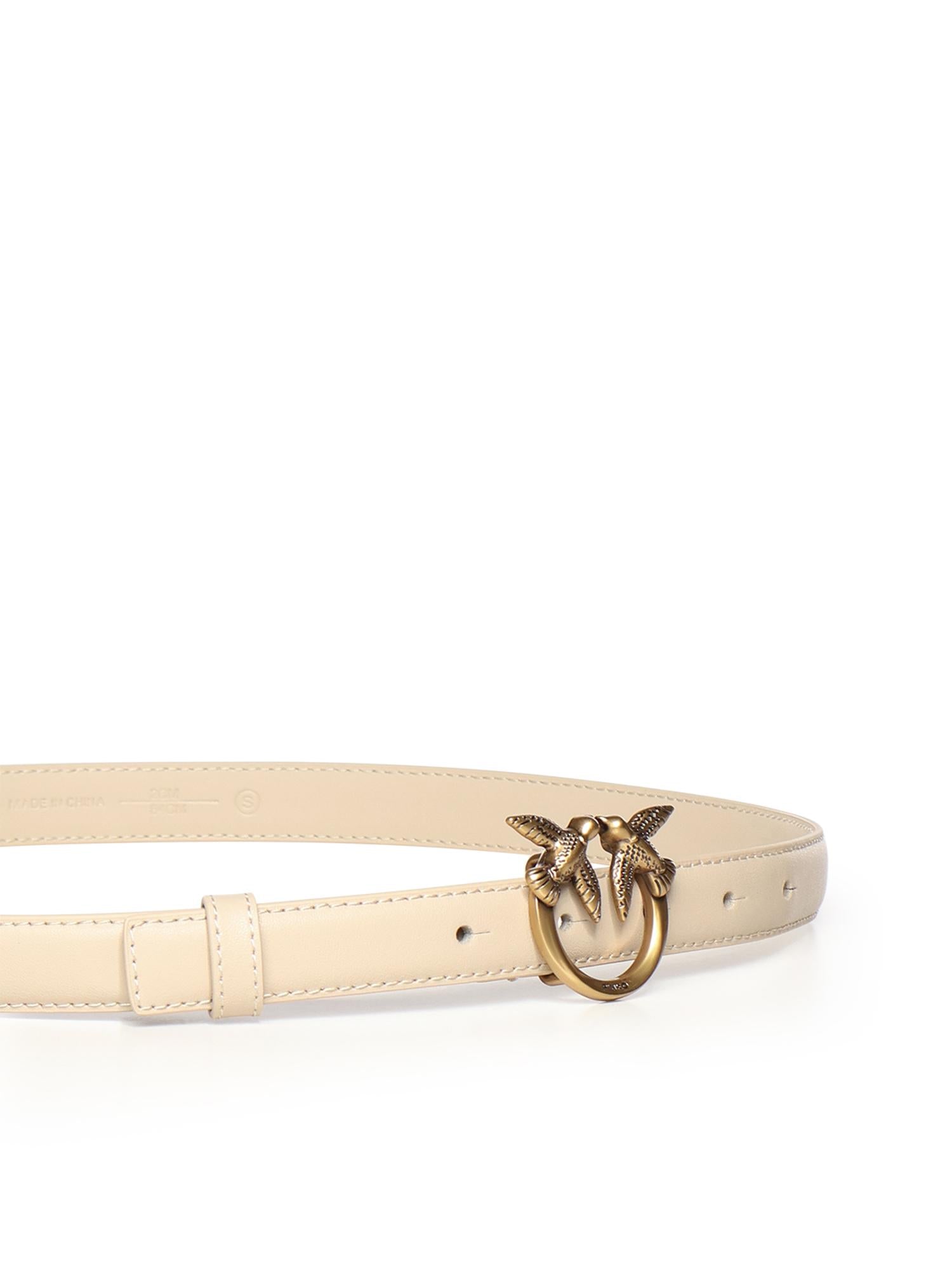 Cintura sottile Love Birds in pelle 100143 A0F1C50Q PINKO 