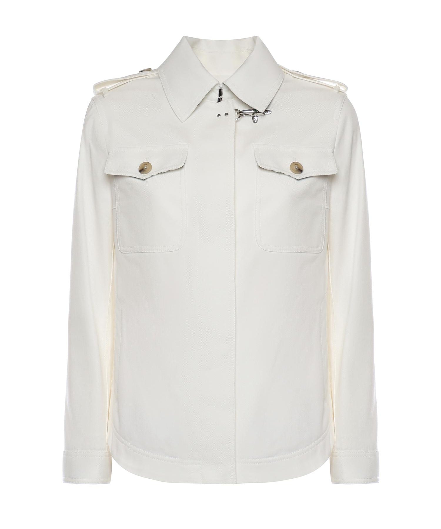 Shirt jacket in drill di cotone NAW0452317SYCZ B004 FAY 