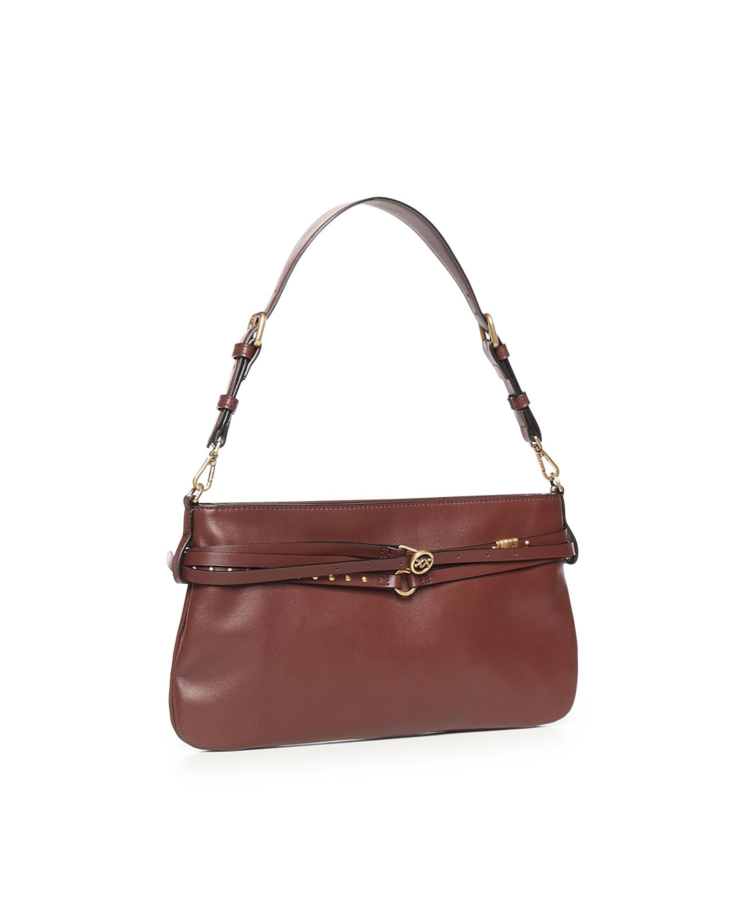 Borsa a spalla media Belt Bag in pelle 106176 A0QOR49Q PINKO 