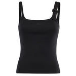 Canotta 90's con fibbia in cotone 126JDE153JS0194 9999 COURREGES 