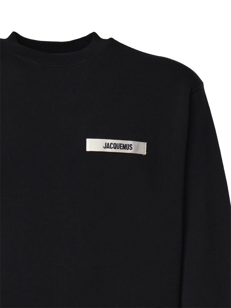 Felpa con logo in gros-grain SSM00206AJ00126 990 JACQUEMUS 