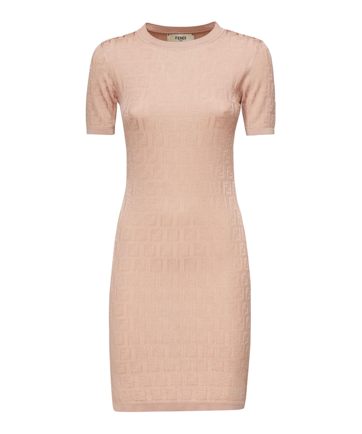 Abito in cotone FF jacquard FZDD61 AUZRF1SAU FENDI 