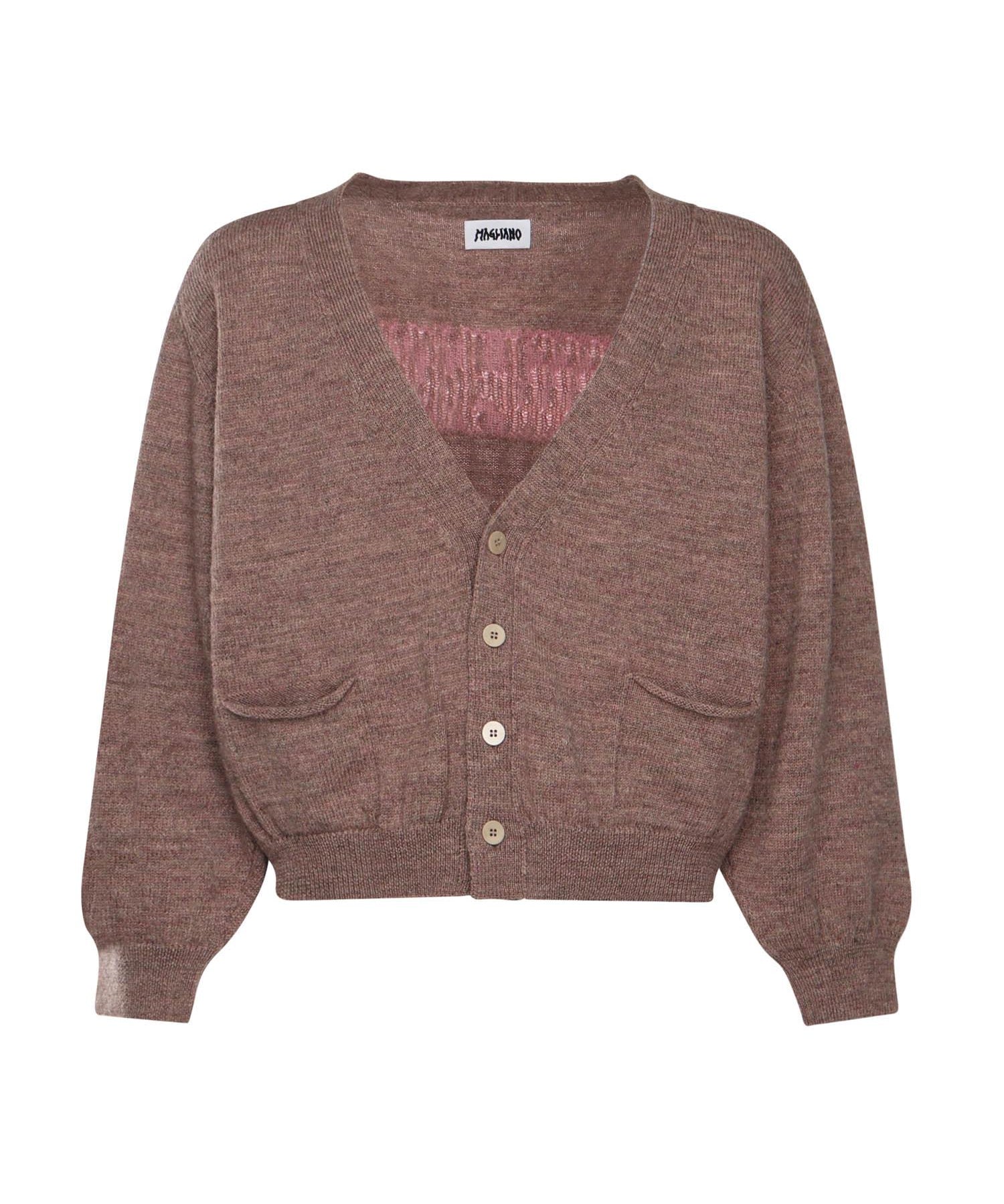 Cardigan con logo MGFW25CA01073 3333 MAGLIANO 