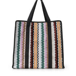 Borsa Aura in cotone zig zag 1F3OG00005 100 MISSONI HOME 