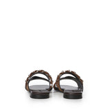 Sandali flat in velour GD34B FONDENTE+CROSTA T.MORO DONNARI' 