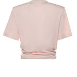 T-shirt cropped con nodo 101426  MAGDA BUTRYM 